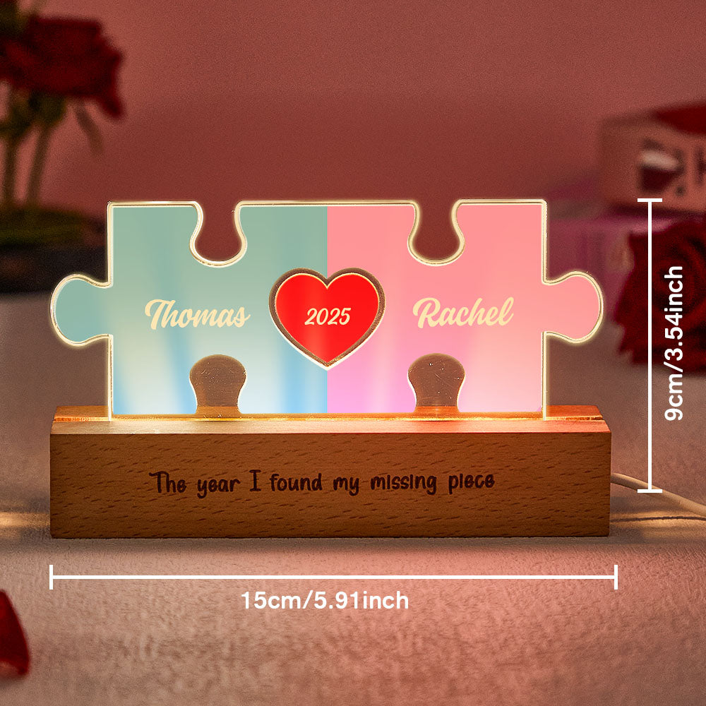 Couple Puzzle LED Night Light