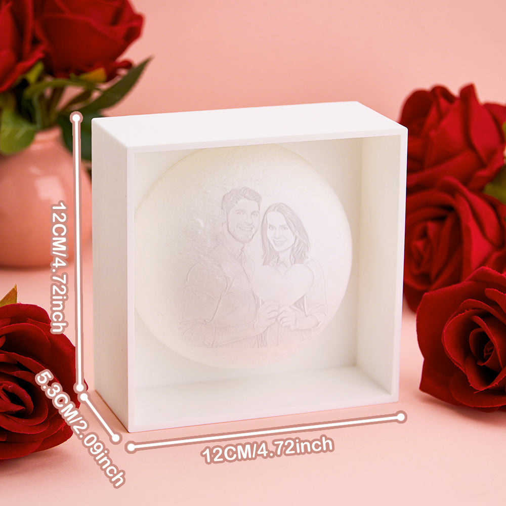 Rose Heart Acrylic Night Light