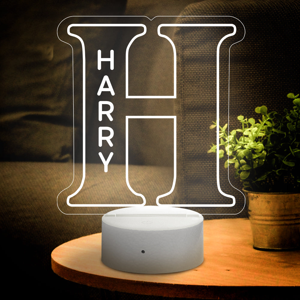 A-Z Letter Name Night Light
