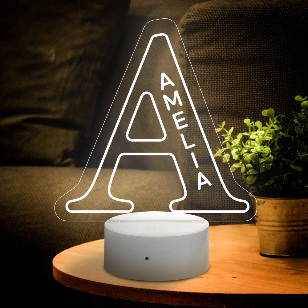 A-Z Letter Name Night Light