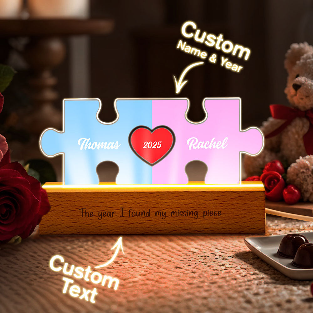 Couple Puzzle LED Night Light