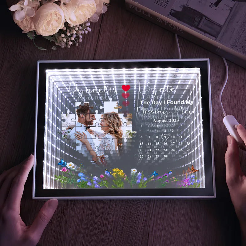 Missing Piece Acrylic QR Lamp