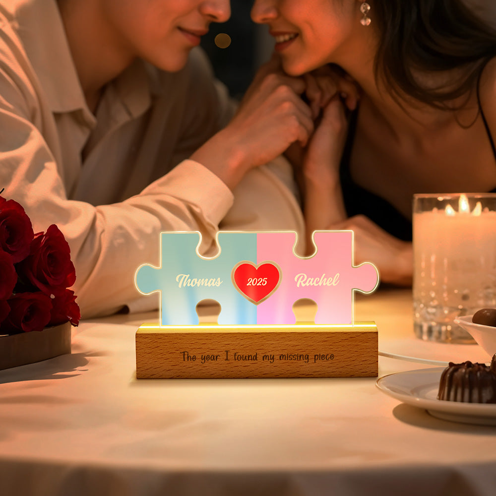Couple Puzzle LED Night Light