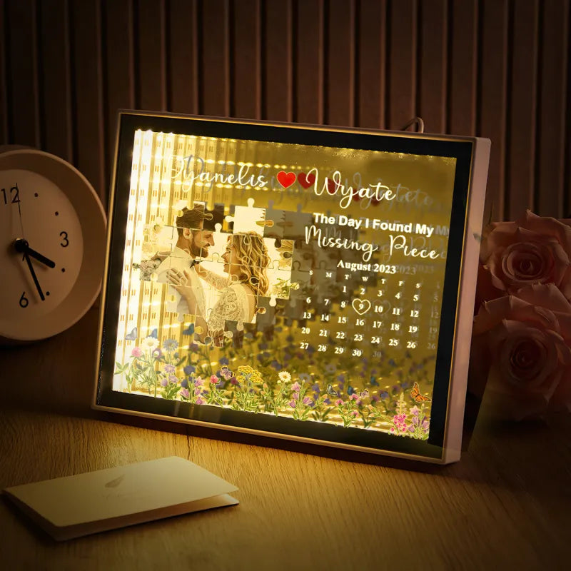 Missing Piece Acrylic QR Lamp