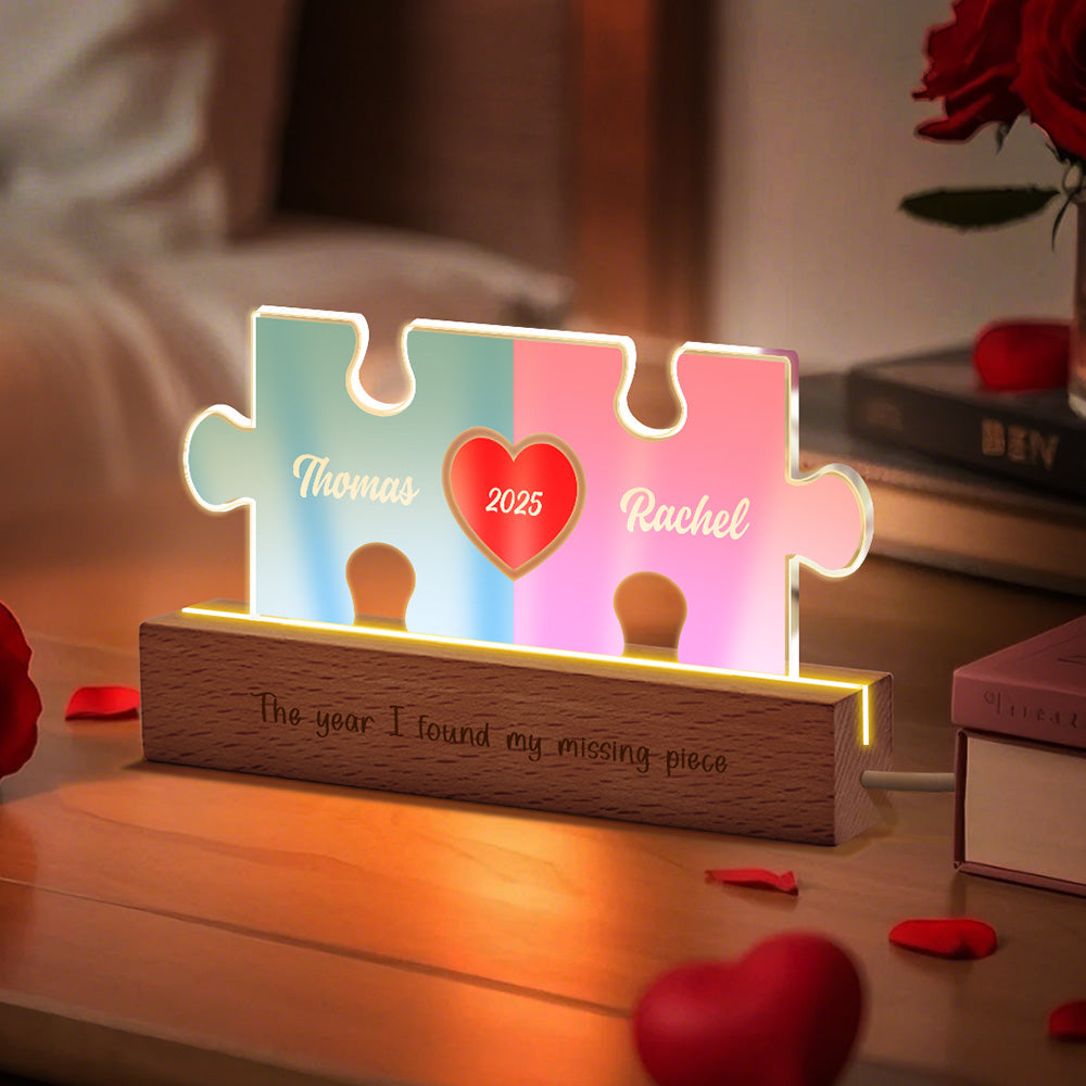 Couple Puzzle LED Night Light