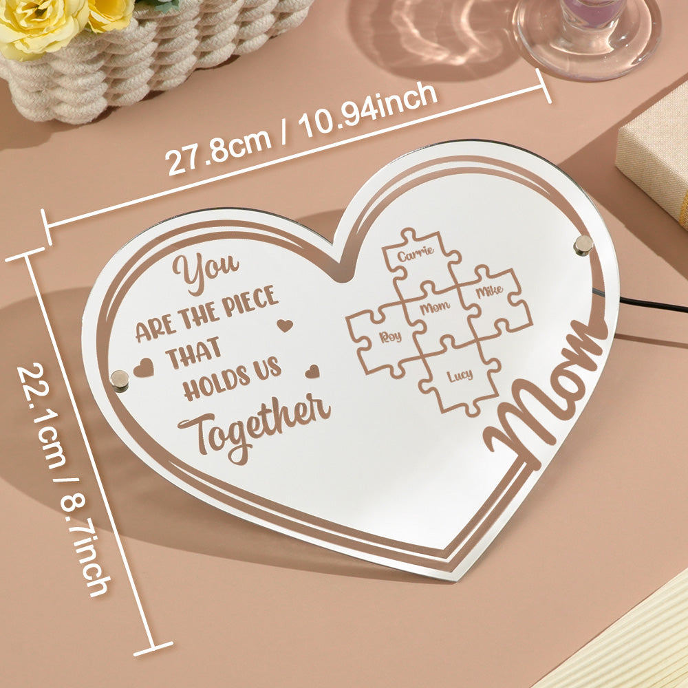 Mom Puzzle Mirror Light