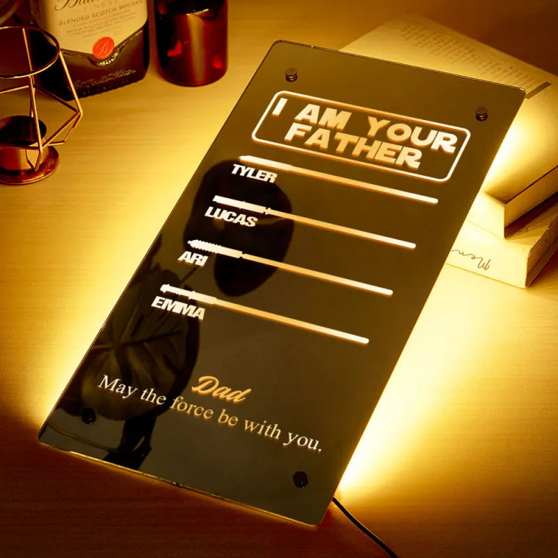Father Lightsaber Mirror Light