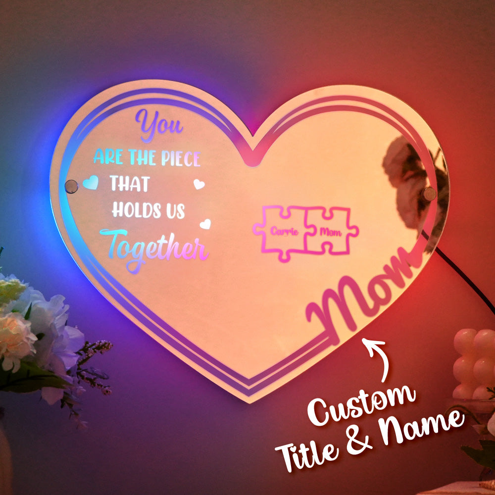 Mom Puzzle Mirror Light
