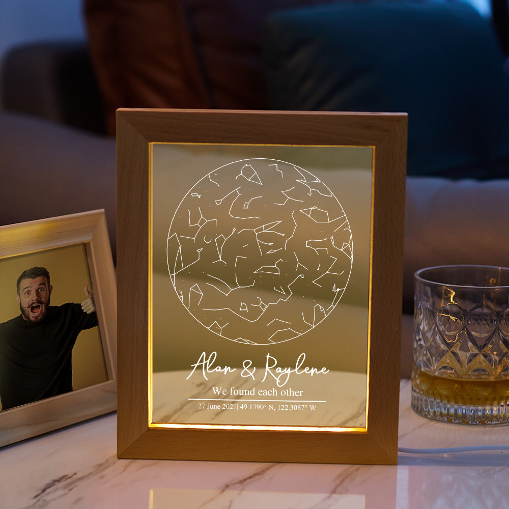 Star Map Print Night Light