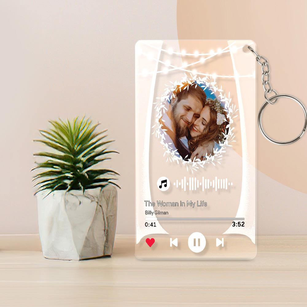 Marry Me Music Plaque Acrylic QR Lamp