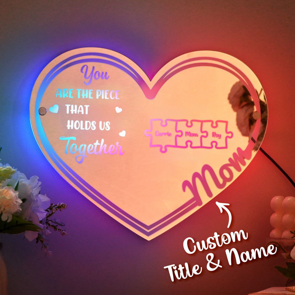 Mom Puzzle Mirror Light
