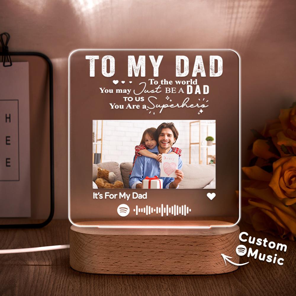Music Plaque Acrylic QR Lamp