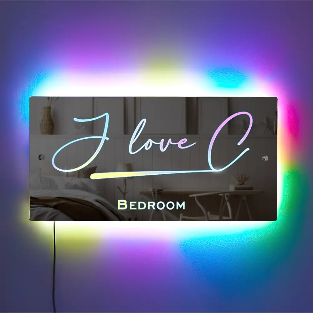 Name Mirror Light