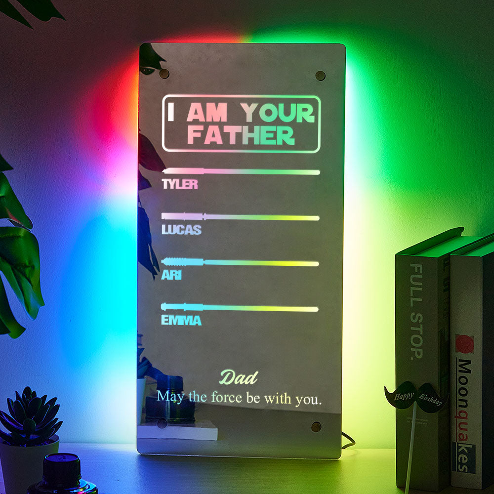 Father Lightsaber Mirror Light