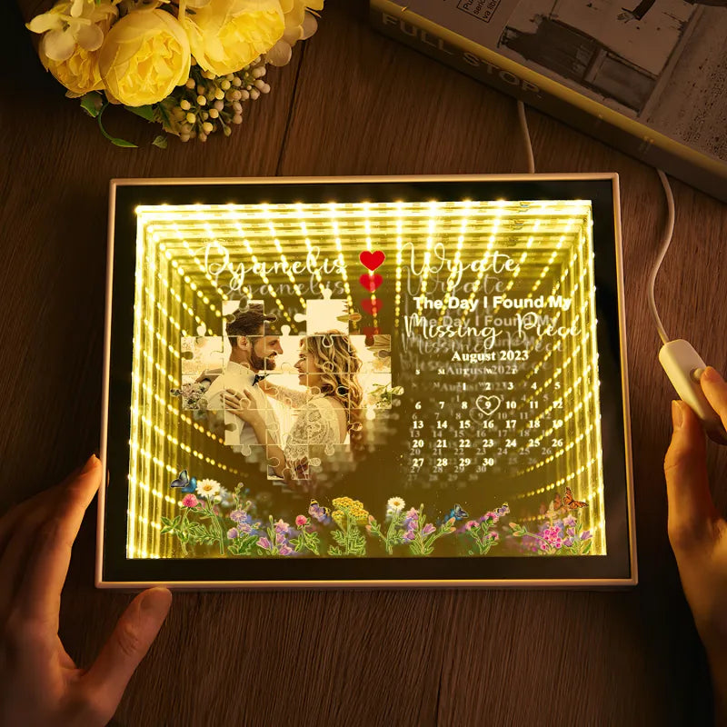Missing Piece Acrylic QR Lamp