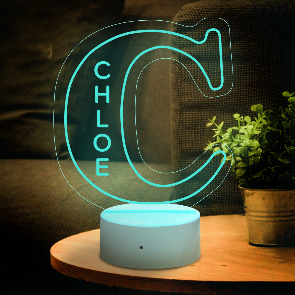 A-Z Letter Name Night Light