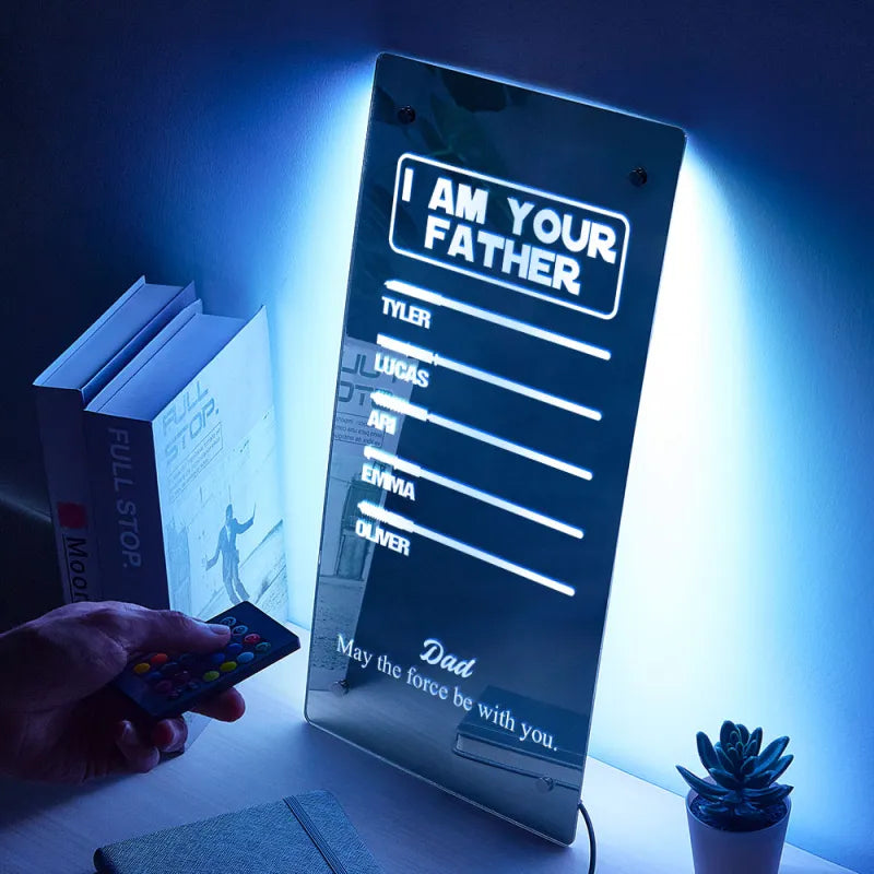 Their Father Lightsaber Mirror Light