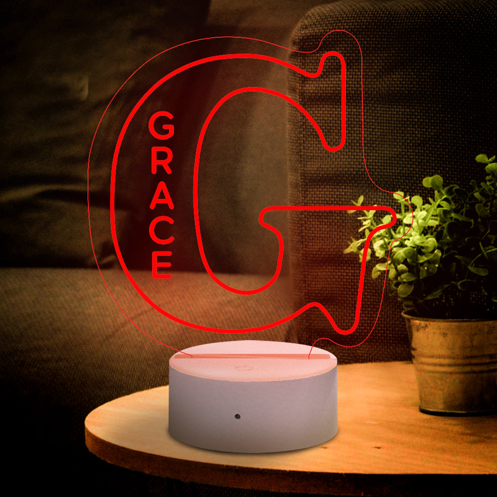 A-Z Letter Name Night Light