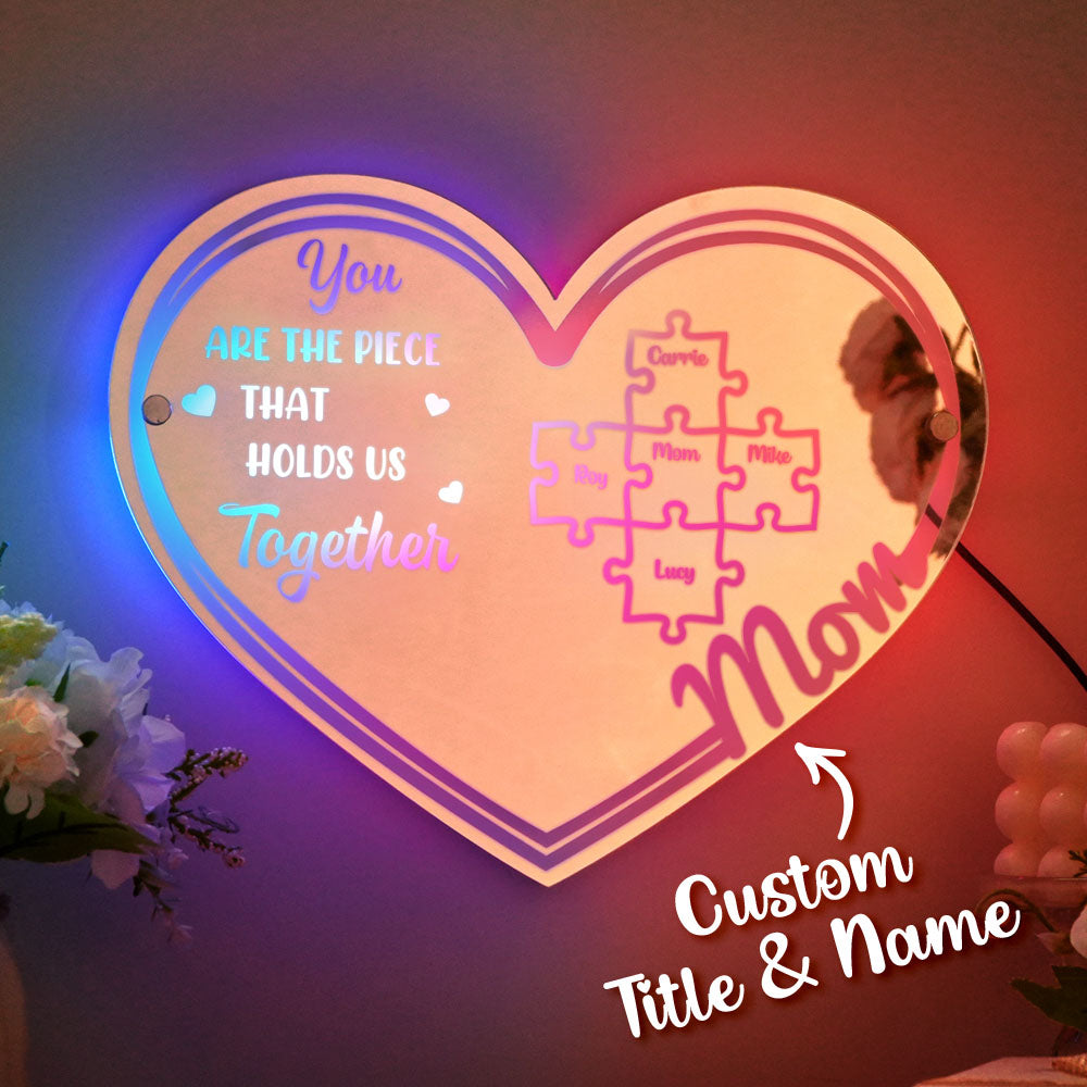 Mom Puzzle Mirror Light