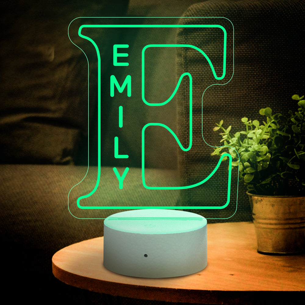 A-Z Letter Name Night Light