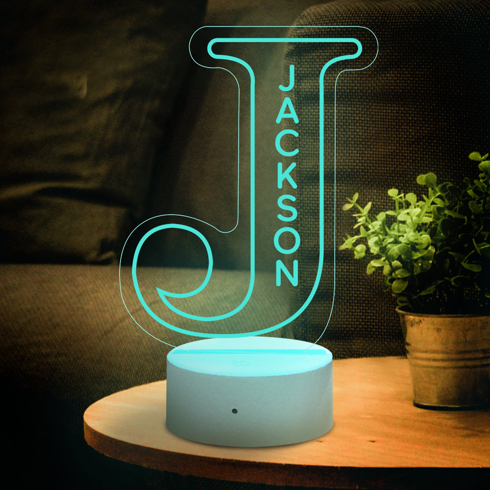 A-Z Letter Name Night Light