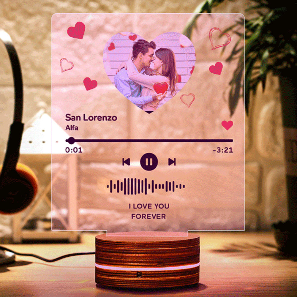 Album Cover Acrylic QR Lamp