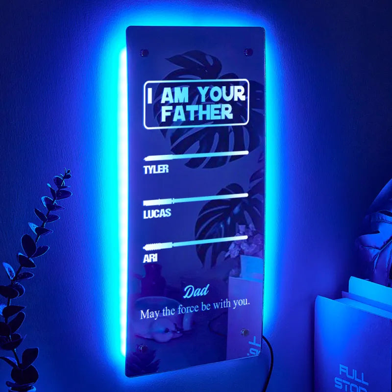 Father Lightsaber Mirror Light