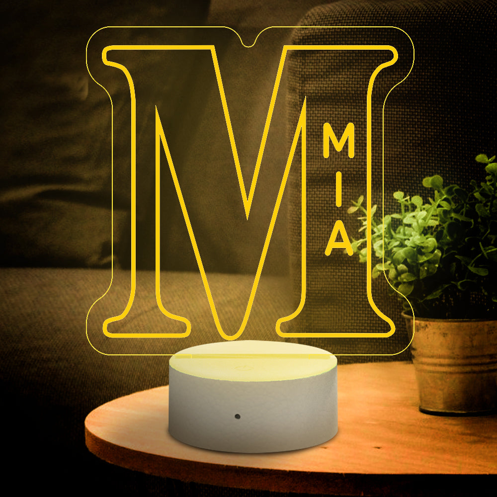 A-Z Letter Name Night Light
