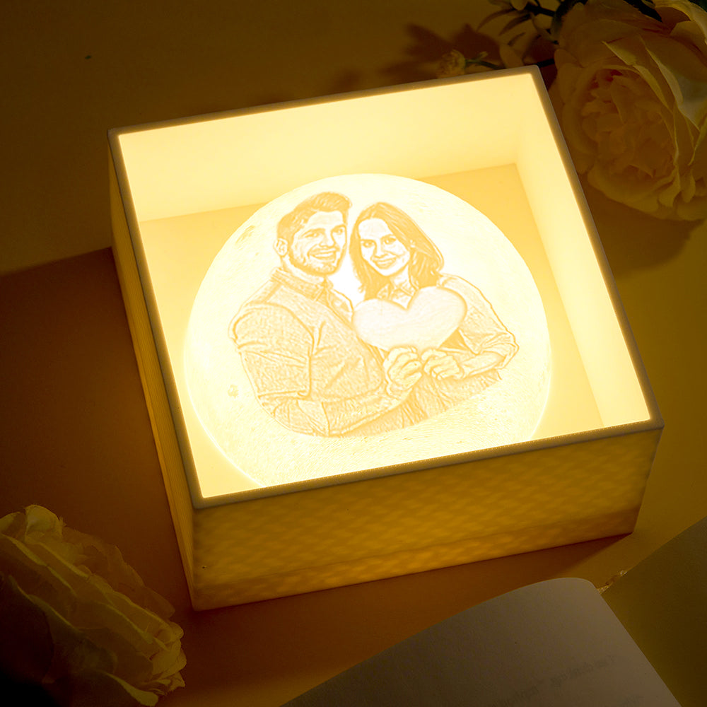 Rose Heart Acrylic Night Light