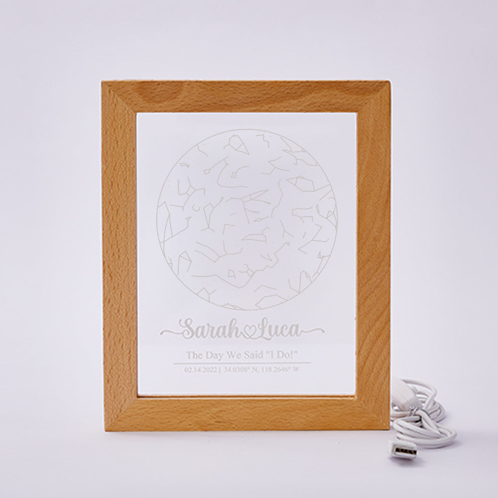 Star Map Print Night Light