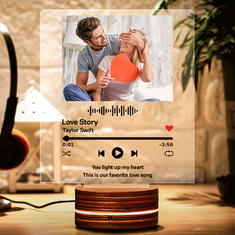 Music Album Acrylic QR Lamp