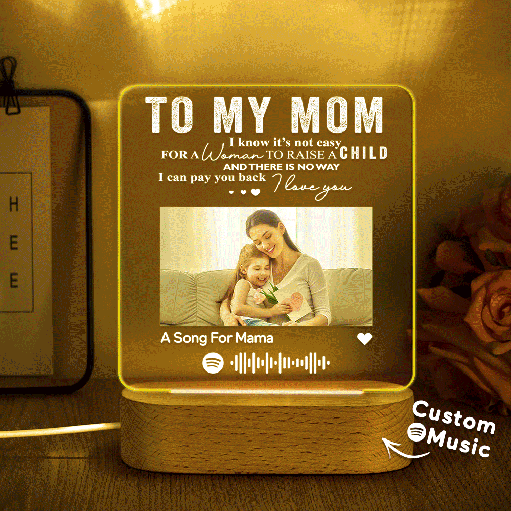 Music Plaque Acrylic QR Lamp