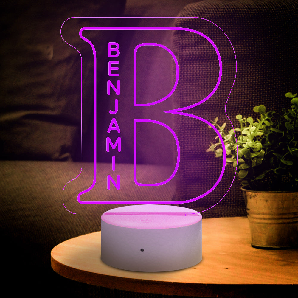 A-Z Letter Name Night Light