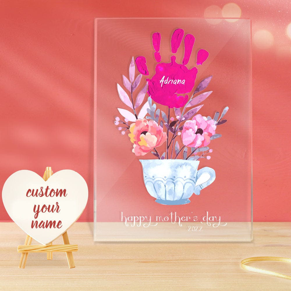 Name and Date Handprint Night Light