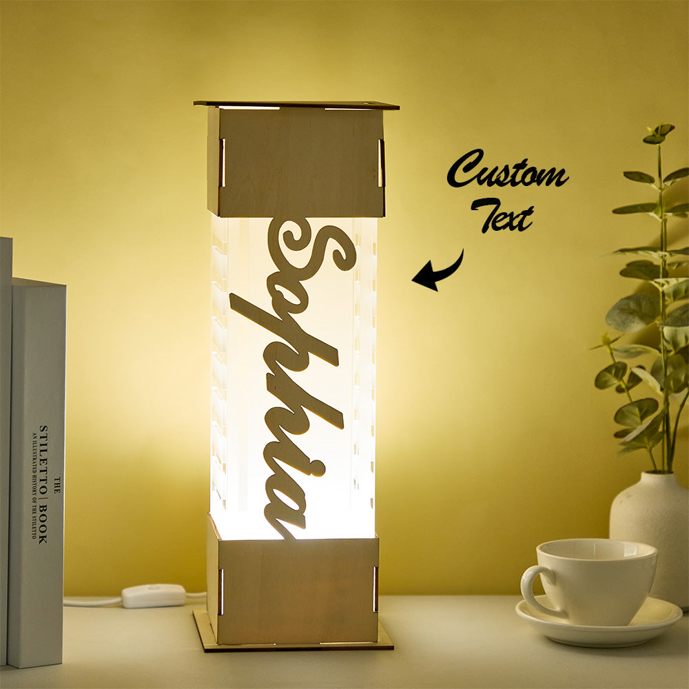 LED Wooden Frame Lamp