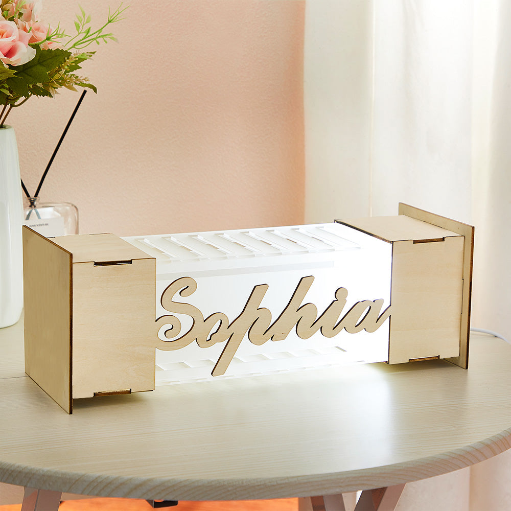 LED Wooden Frame Lamp