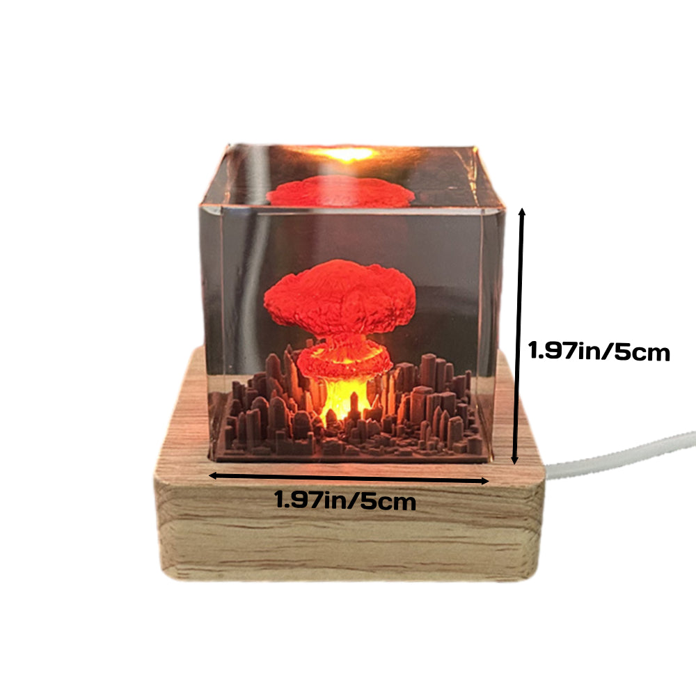 Explosion Bomb Resin Night Light