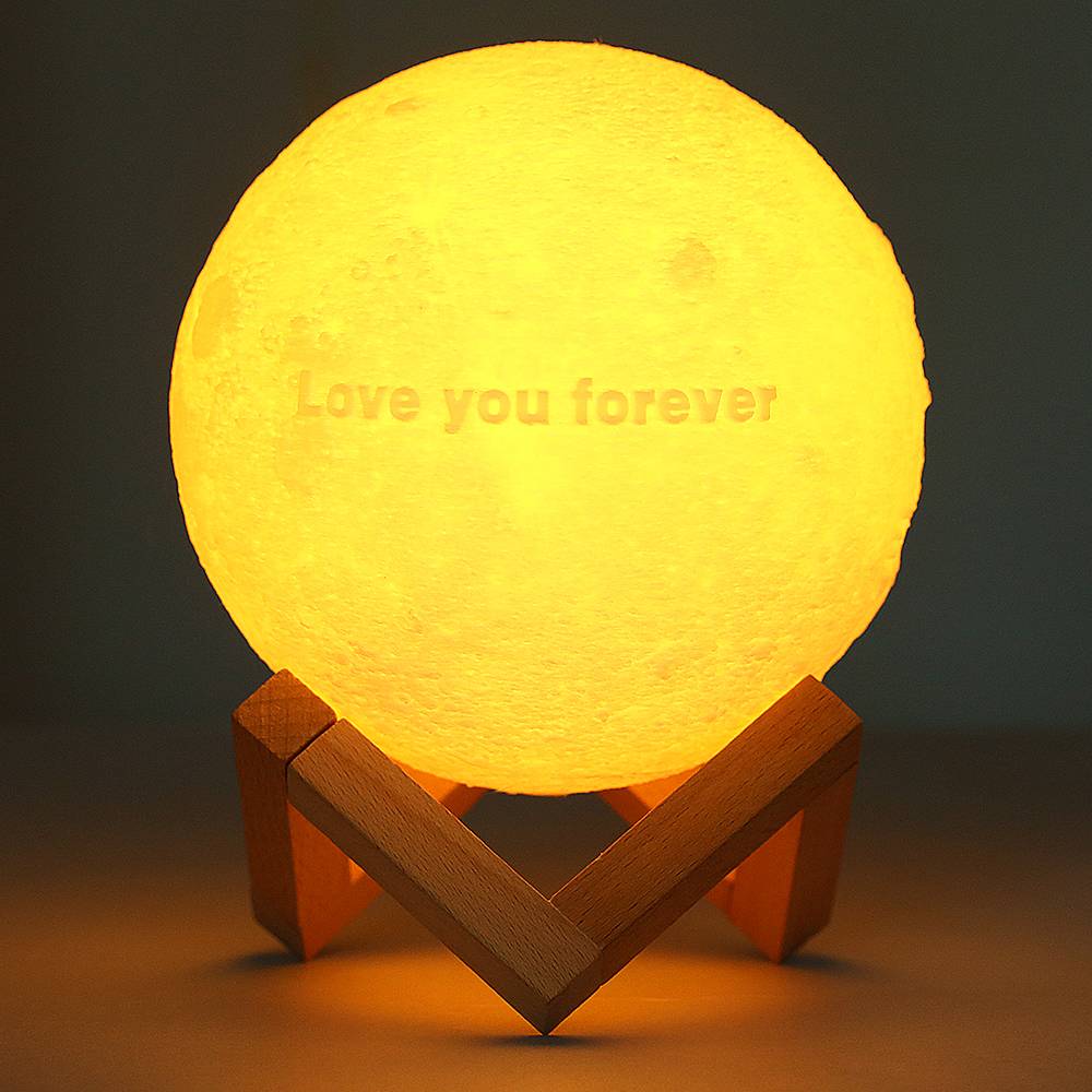 Text Moon Star and Moon Lamp