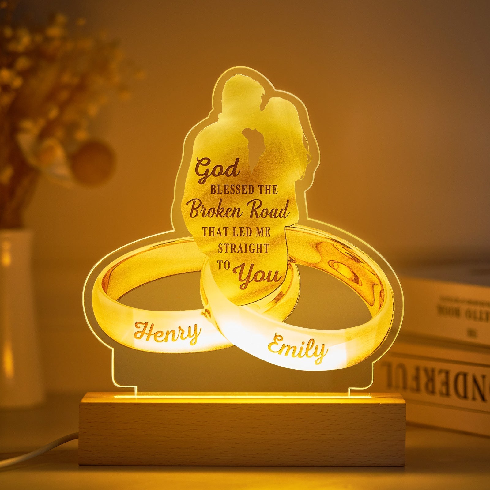 Couple Names Acrylic Night Light