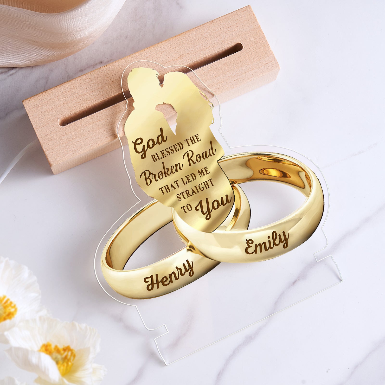 Couple Names Acrylic Night Light