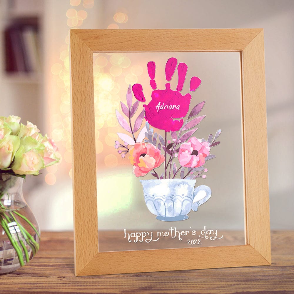 Name and Date Handprint Night Light