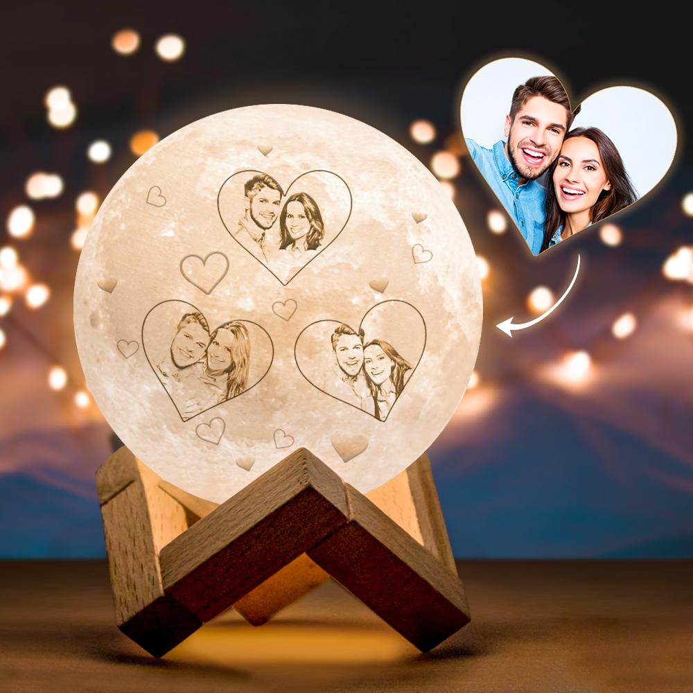 3D Photo Moon Star and Moon Lamp