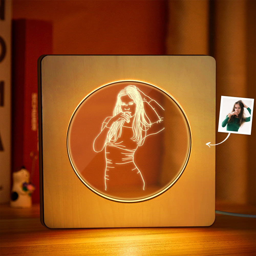 Photo Wooden Frame Lamp