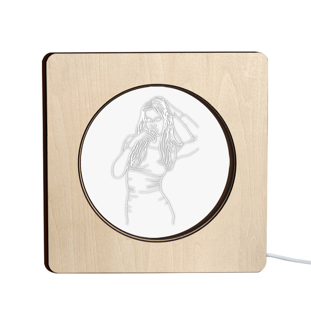 Photo Wooden Frame Lamp