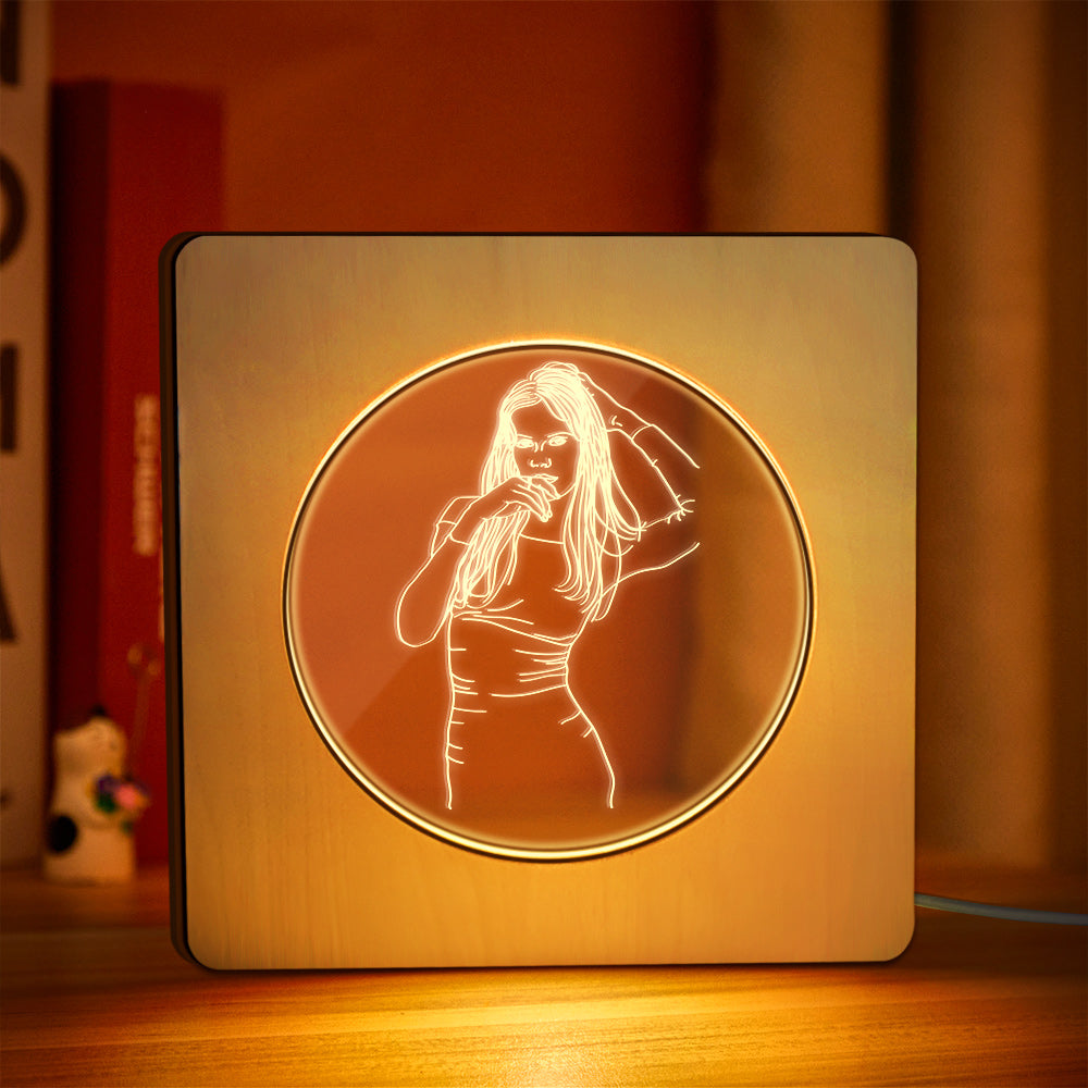 Photo Wooden Frame Lamp