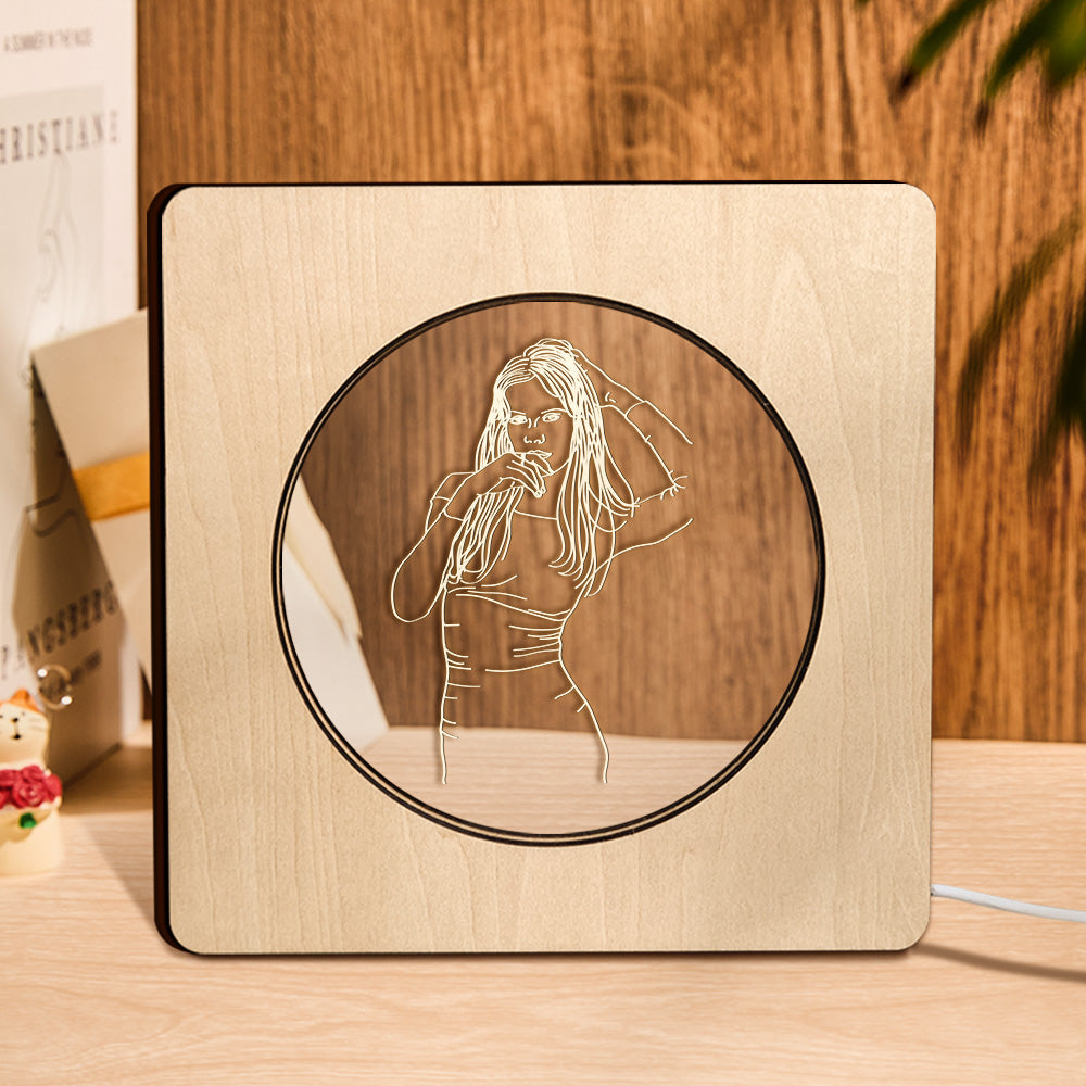 Photo Wooden Frame Lamp