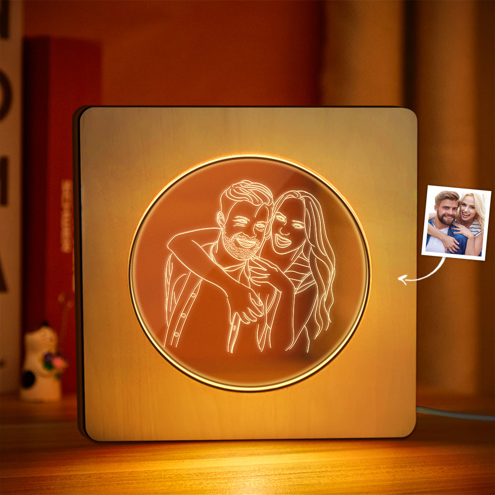 Photo Wooden Frame Lamp