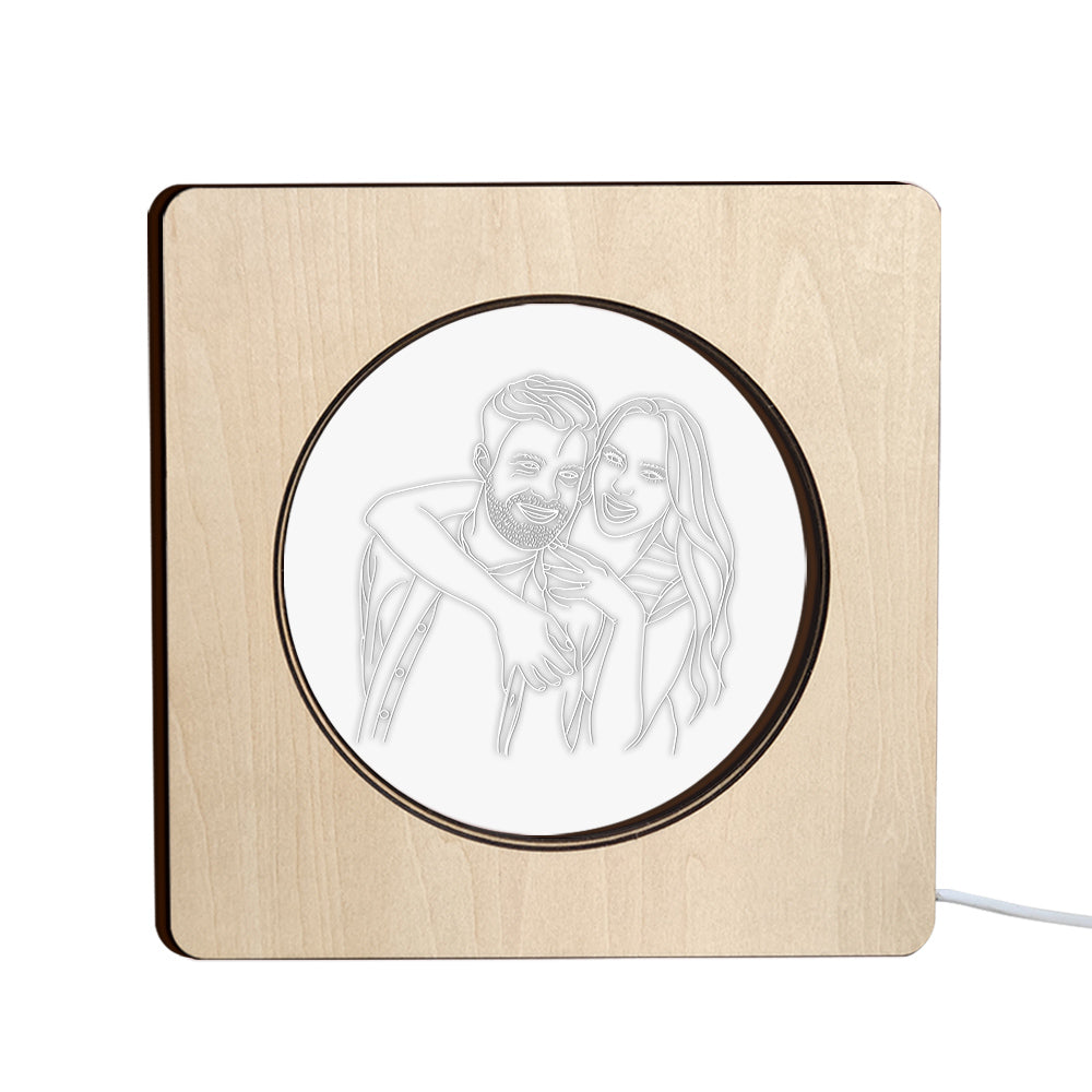 Photo Wooden Frame Lamp