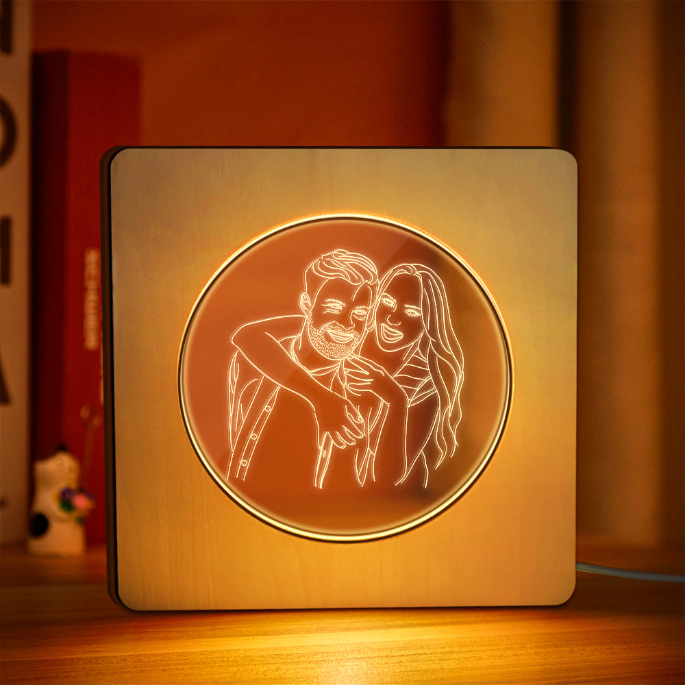 Photo Wooden Frame Lamp