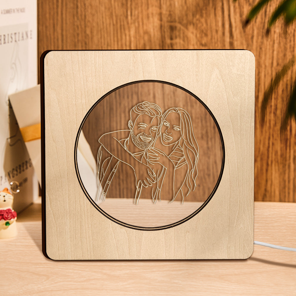 Photo Wooden Frame Lamp